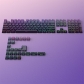 Contour Line Purple East 104+29 Keys PBT Doubleshot Side Legends Keycaps Set Cherry Profile for Cherry MX Keyboard